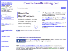 Tablet Screenshot of crochetandknitting.com